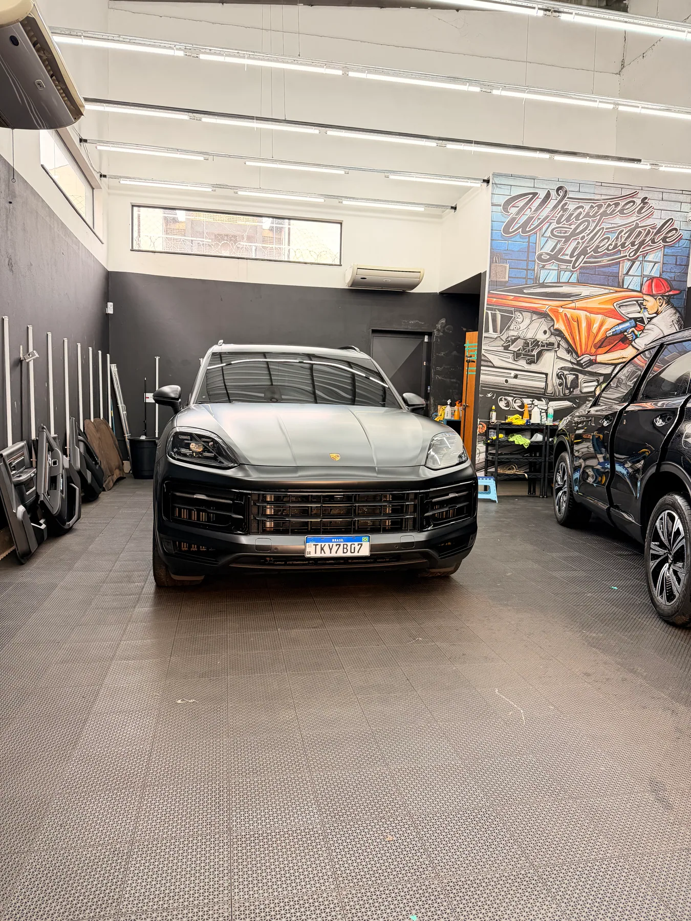 Porsche Macan com Full PPF Matte aplicado pela Elite Custom em Ribeirão Preto